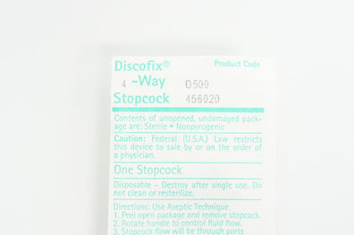Braun D500 Discofix 4-Way Stopcock